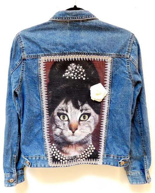 Spijkerjas Chique Poes Audrey Hepburn stijl