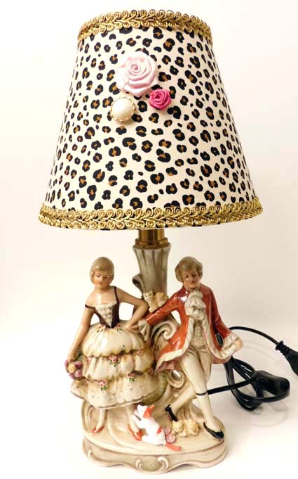 Lamp Barok stelletje met katten