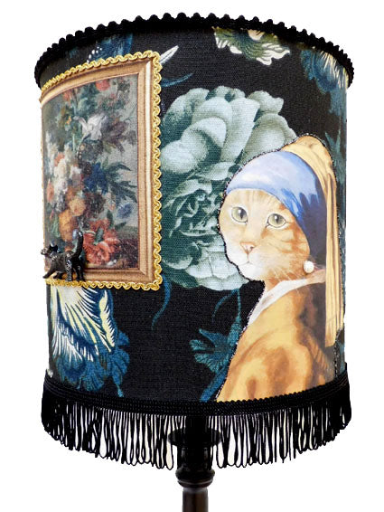 Lamp Parelpoes met bloemenkunst