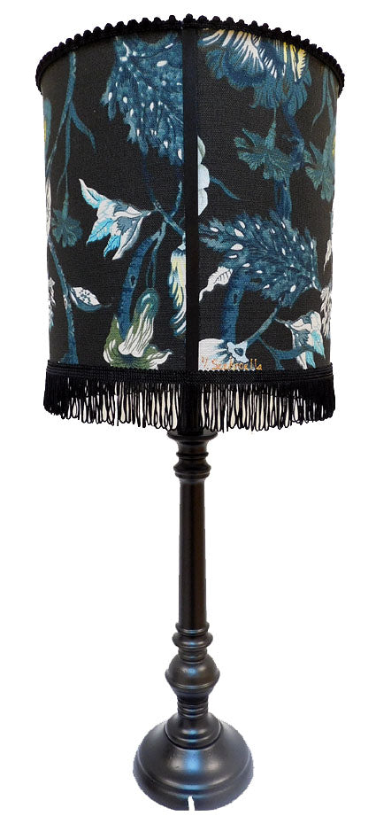 Lamp Parelpoes met bloemenkunst