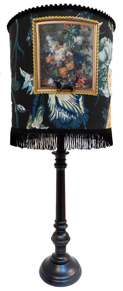 Lamp Parelpoes met bloemenkunst