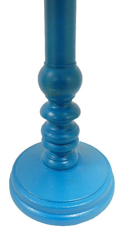 Tafellamp F.K. medaillons kleine maat blauwe voet