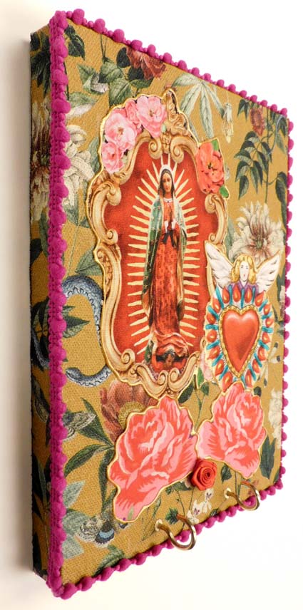 Wanddecoratie Lupe met hart rood 2
