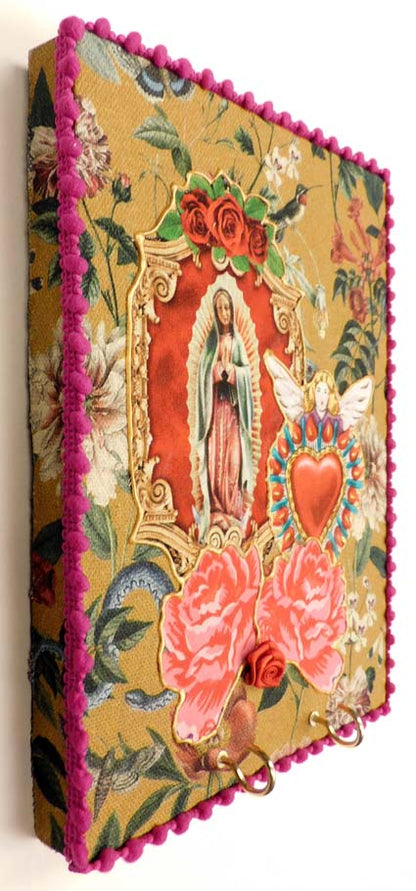 Wanddecoratie Lupe met hart rood 1